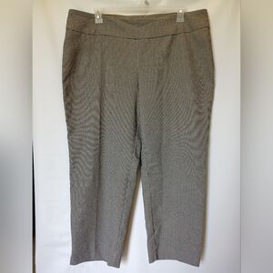 Zac&Rachel Womens Pull On Houndstooth Pants Size 20W Color Black&White